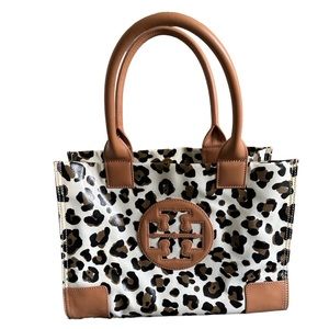 Tory Burch Ella Tote Leopard Print